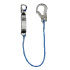 Rope energy absorbing lanyard
